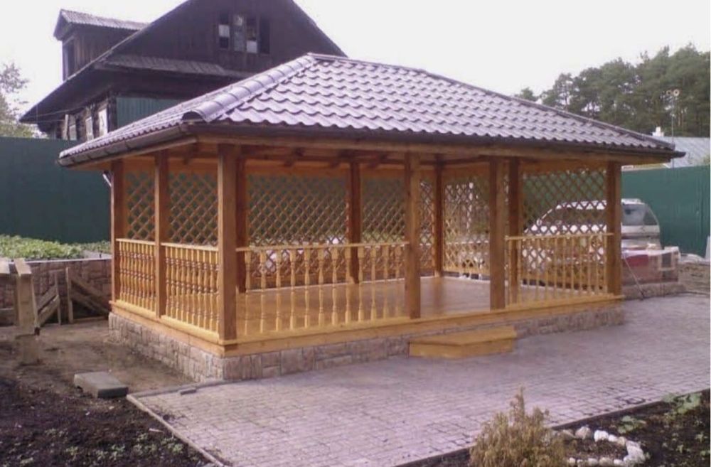 Terase din lemn -foișoare la comanda -pergole modele moderne -leagăne