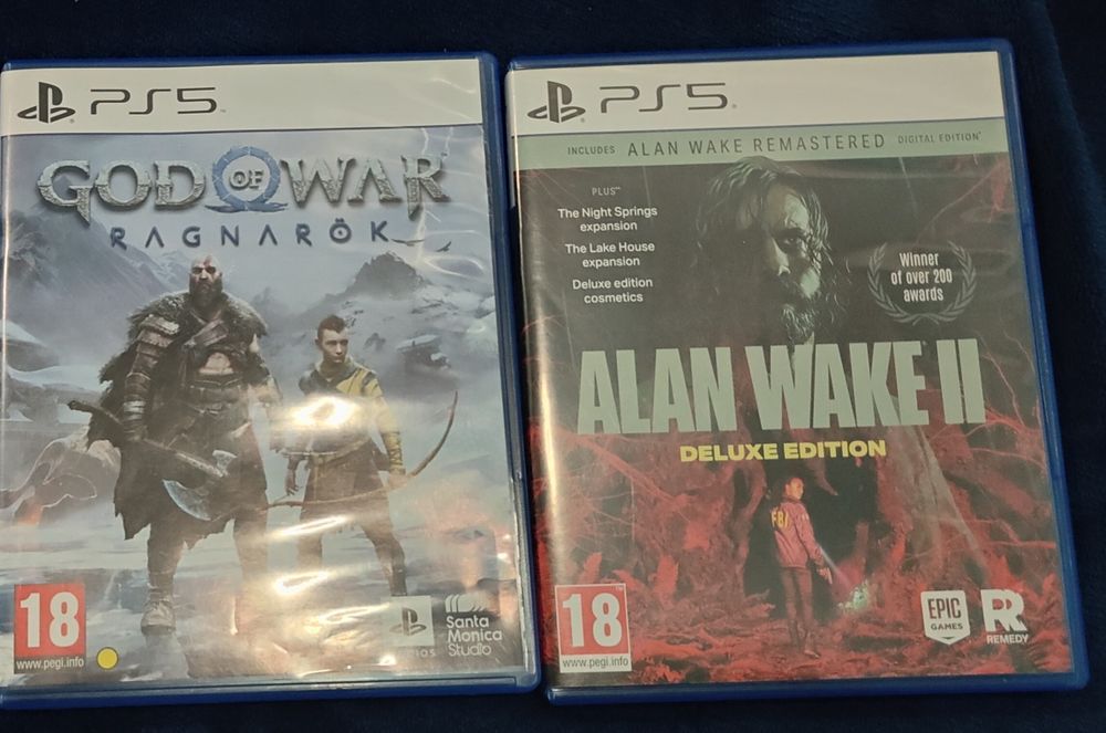 Ps5 God of war Ragnarok & Alan Wake 2