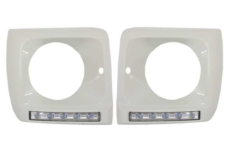 Oferta Boost Carcase faruri Albe cu Lumini de zi G-class W463 (1989-20