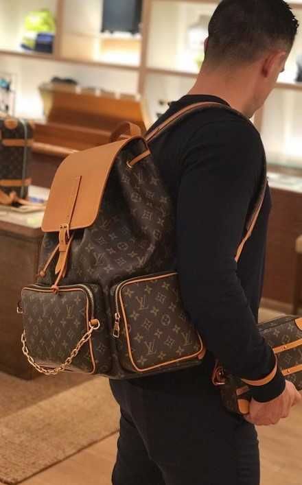 Rucsac mare XXL Louis Vuitton original, piele naturala nou, pret fix