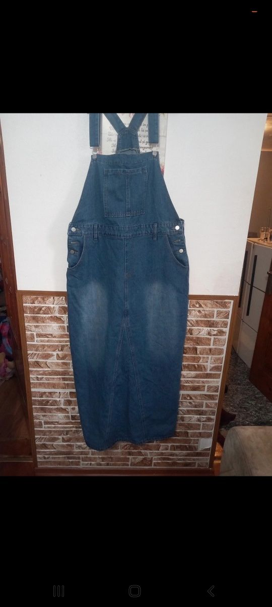 Fusta denim femei mărime mare