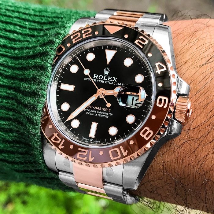 Rolex GMT Master II Silver Rose 126711