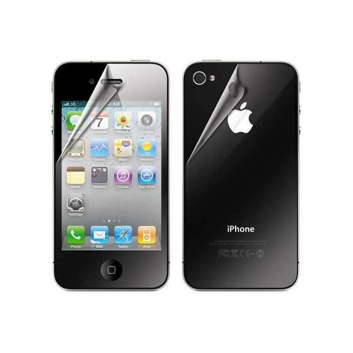 SET FOLIE APPLE iPhone 4/4s ecran Hama Original Nou Sigilat