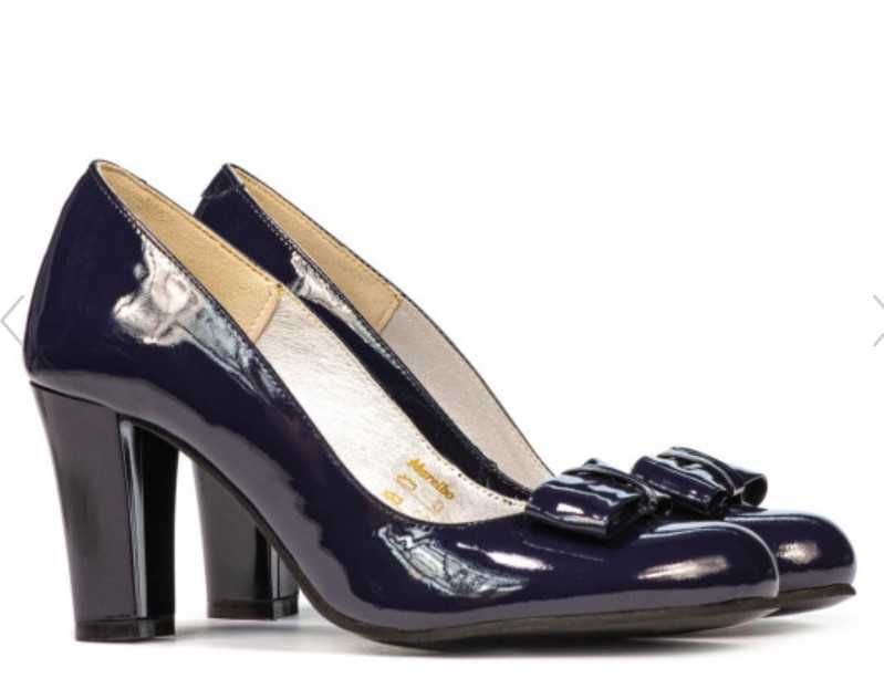 Pantofi eleganti dama lac indigo