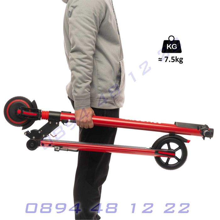 Цветен малък детски електрически скутер тротинетка LED дисплей bluetoo