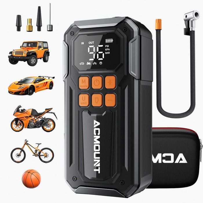 Портативный компрессор ACMOUNT C30 160PSI/30L 10000 mAh