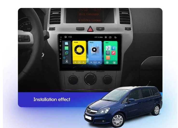9-инчова мултимедия за Opel 2002–2014 + Подарък камера, CarPlay, GPS