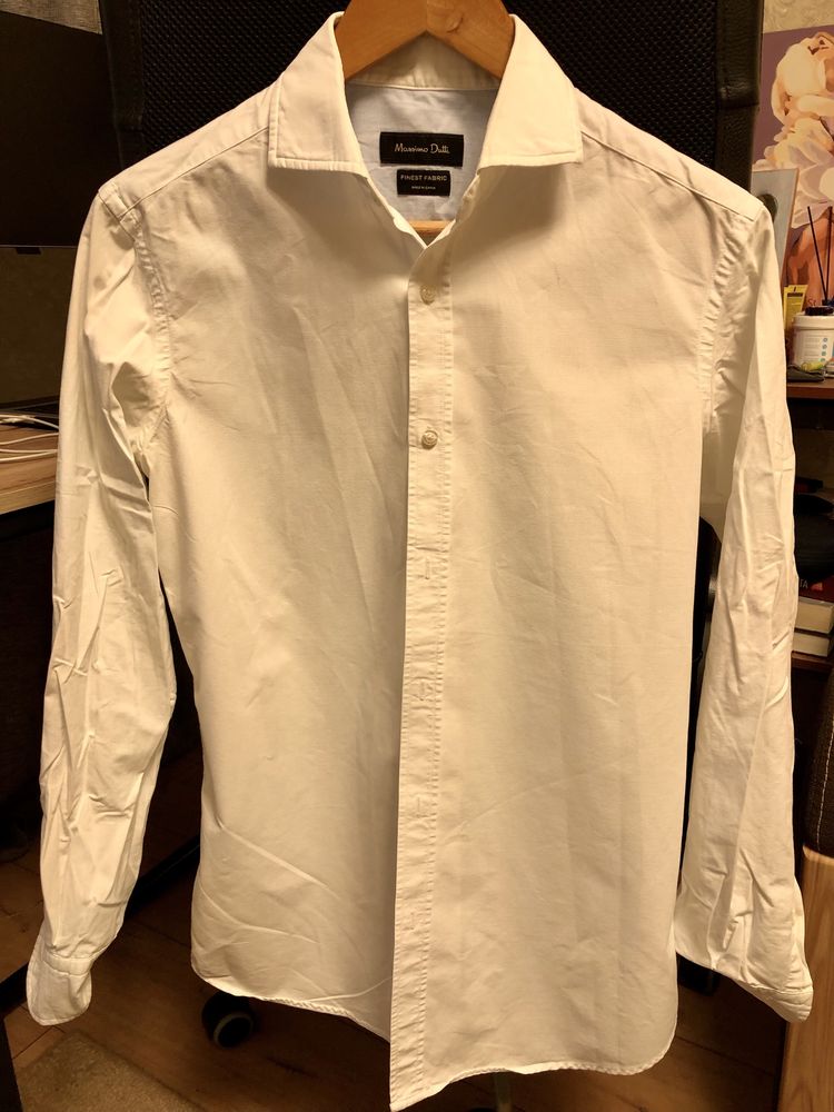 Рубашка белая Massimo Dutti EUR S-M