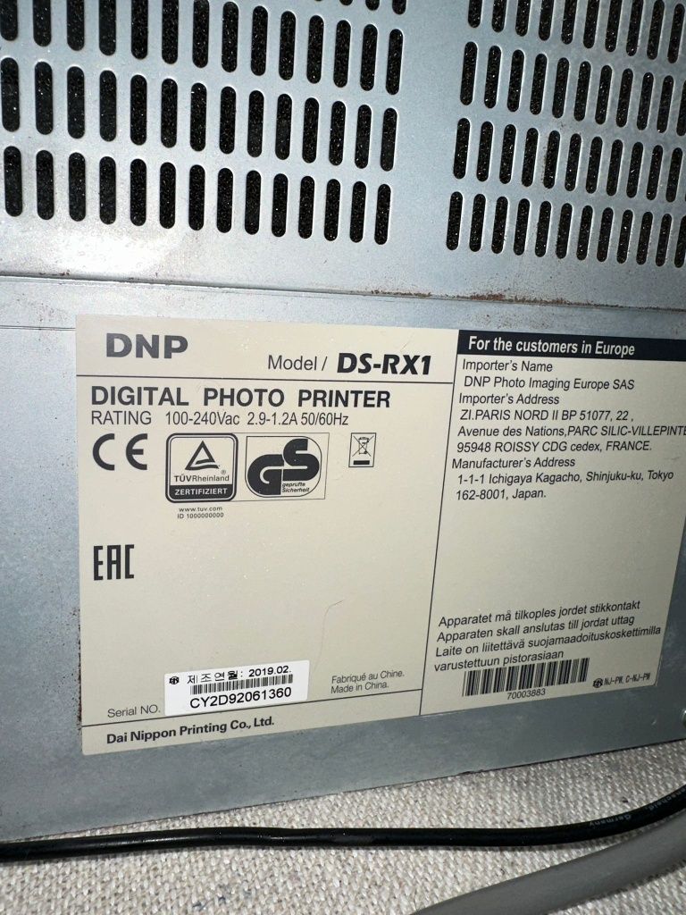 DNP DS-RX1HS - Imprimanta Dye-sub