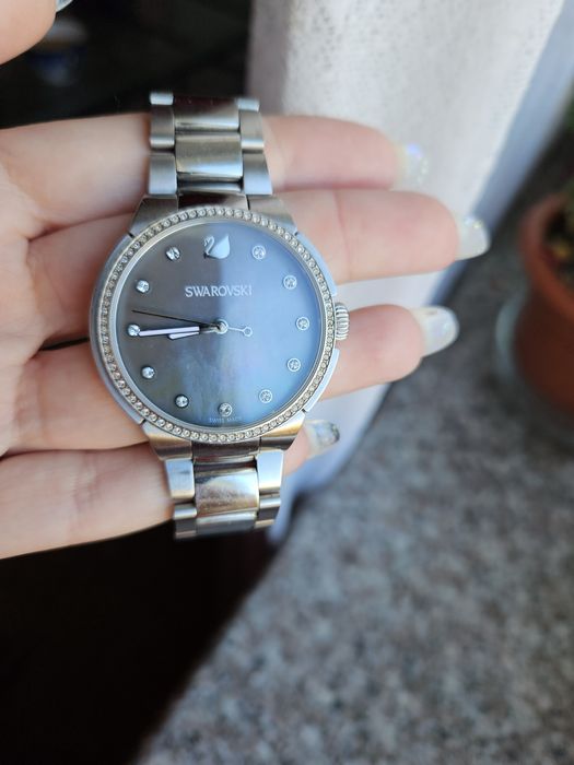 Ceas swarovski argintiu
