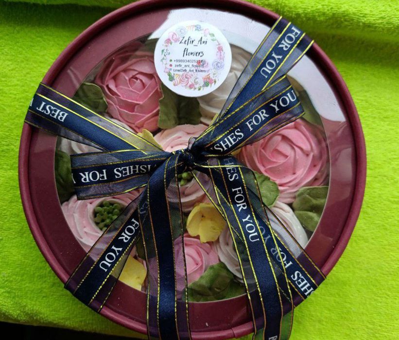 Зефирные букеты (цветы) на заказ