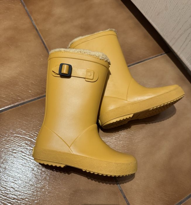 Детски гумени ботуши с подплата 25 размер