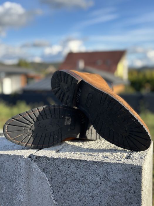 Ghete bărbați Allen Edmonds Katmai mărime 43.5 27.5 cm piele intoarsa