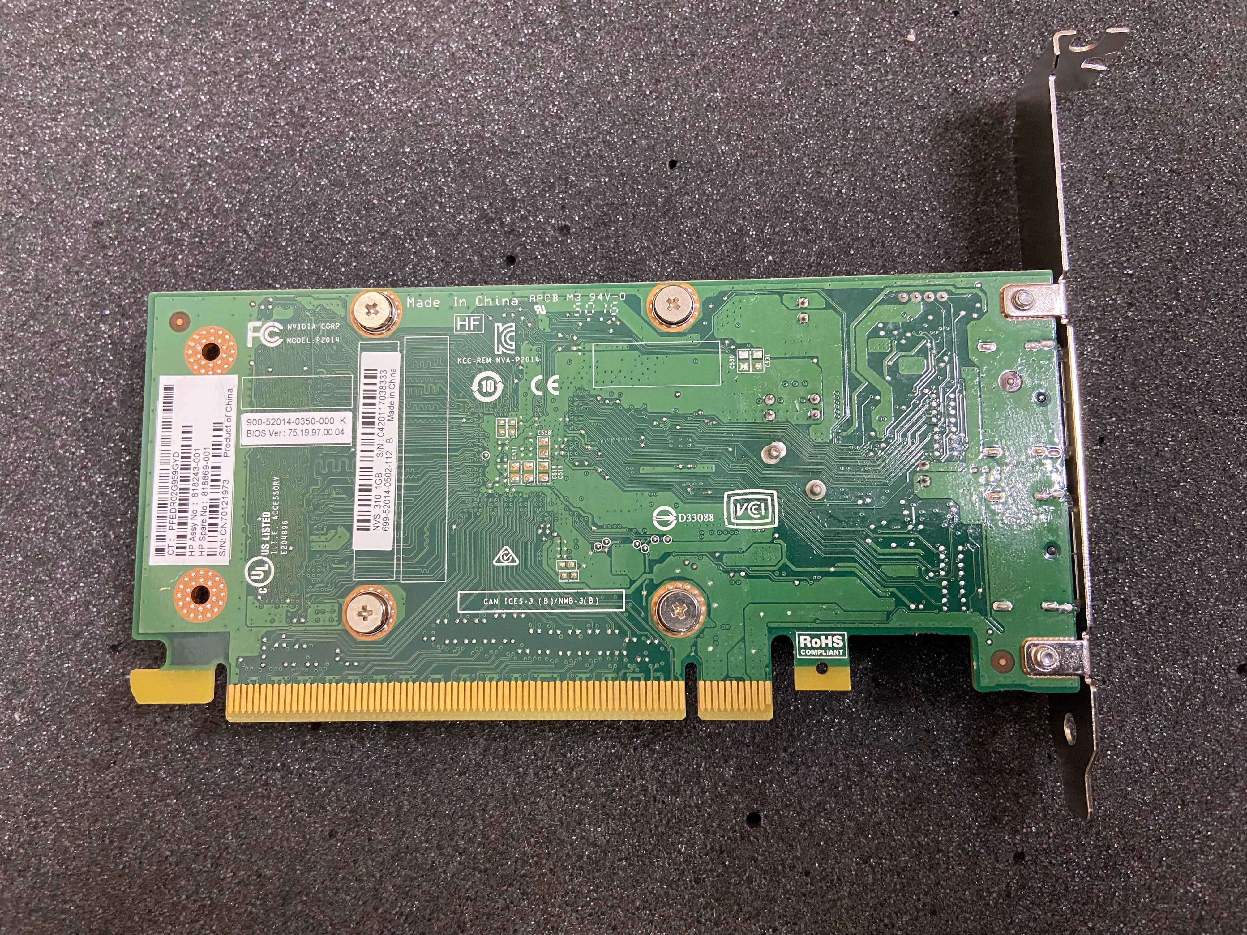 NVIDIA NVS 310 1GB професионална графична карта GPU