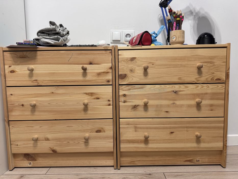 Два комода IKEA Раст, 62x30x70 см, натуральное дерево, самовывоз