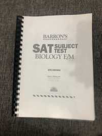 Книга Barron’s SAT Biology распечатанная