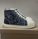 Christian Louboutin High White Blue
