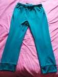 Pantaloni trening, material sintetic, nuanță verde turcoaz Marimea XXL
