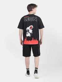 Мужской комплект: футболка и шорты поло - Leon. Летняя погода