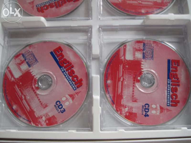 4 бр. CDs за учене на английски и учебник