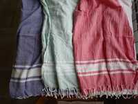Фин памучен шал с ресни