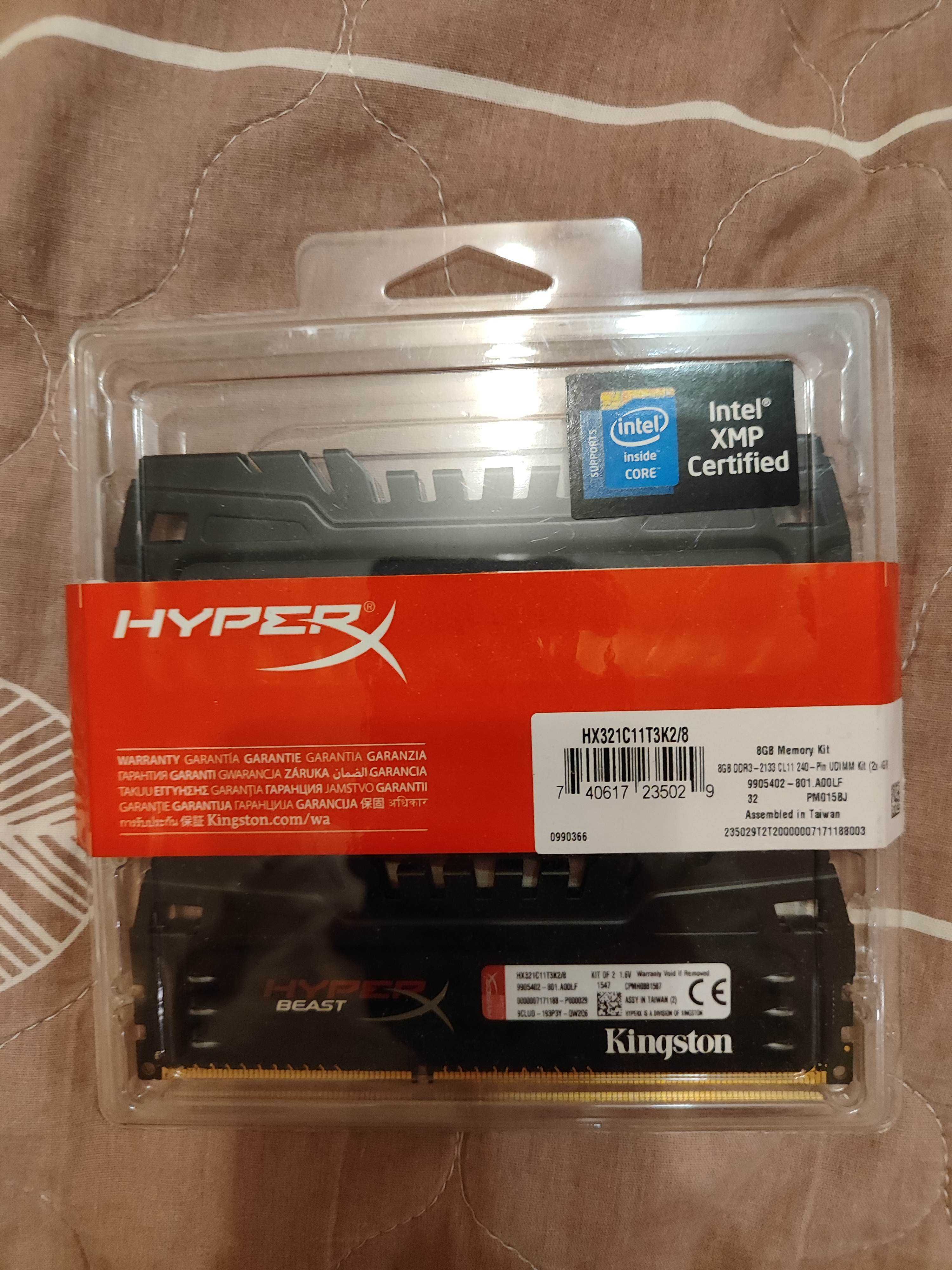 Памет Kingston HYPER X 2x4 GB = 8 GB kit - 2133
