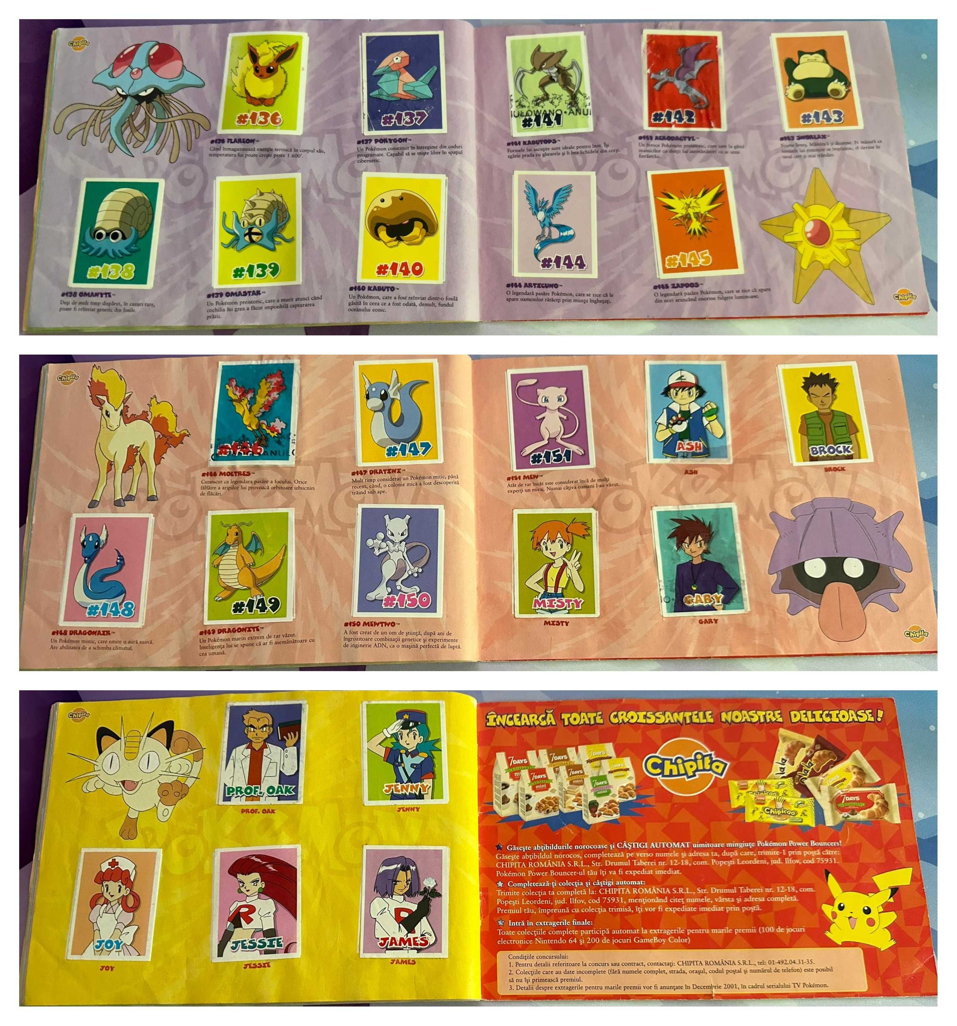 Album Pokemon Chipita - complet 100%