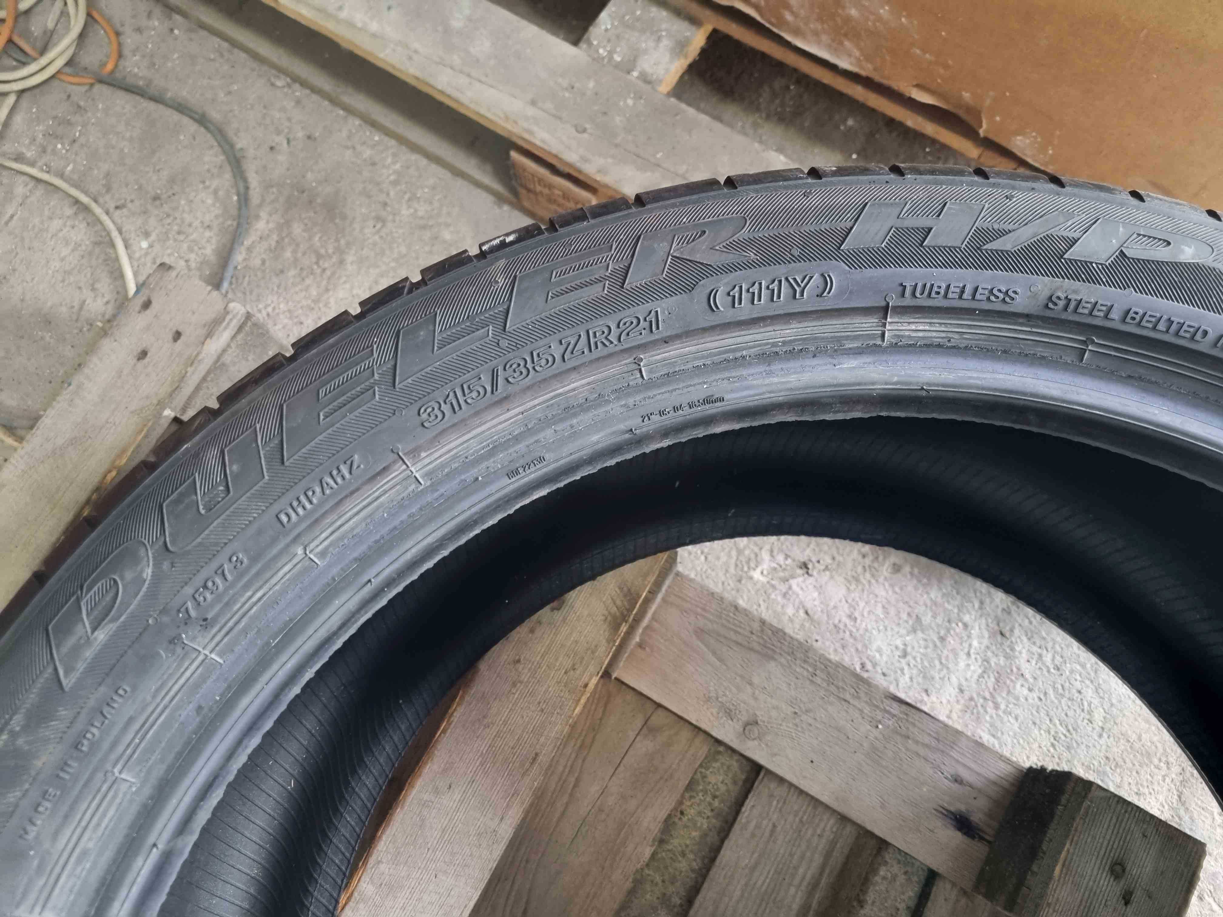 SET 2 Anvelope Vara 315/35 R21 BRIDGESTONE Dueller HP Sport NO 111Y