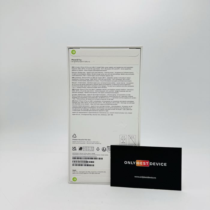  iPhone 15 Plus Black 256GB