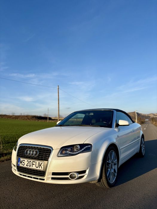 Audi A4 Cabrio 2007 • 2.0 TDI • Alb perlat • Super stare!