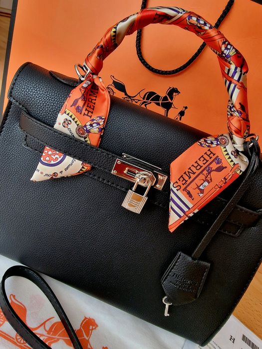 Geanta Hermes Kelly,35cm L,curea detasabila umăr, saculet, etichetă