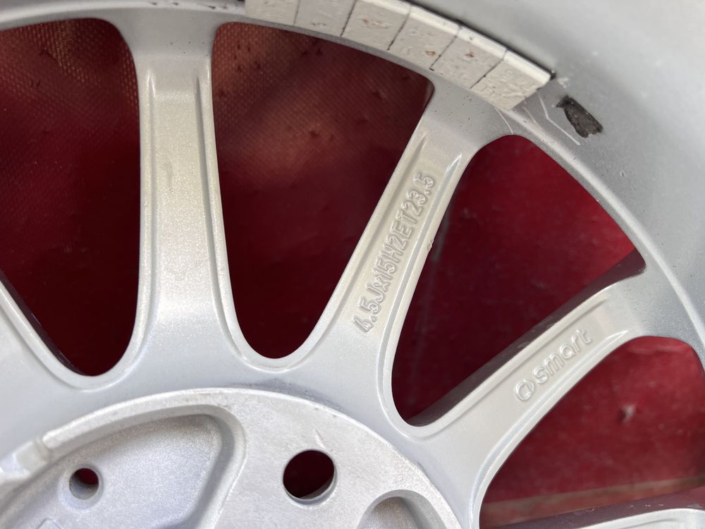 15” 4.5j ET23.5/5.5j ET25 Оригинални Алуминиеви джанти за Smart fortwo