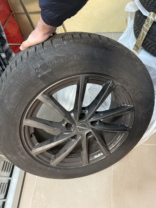 Set 4 Jante Borbet + Anvelope iarnă  Continental 215/65 R17 – Ca noi!