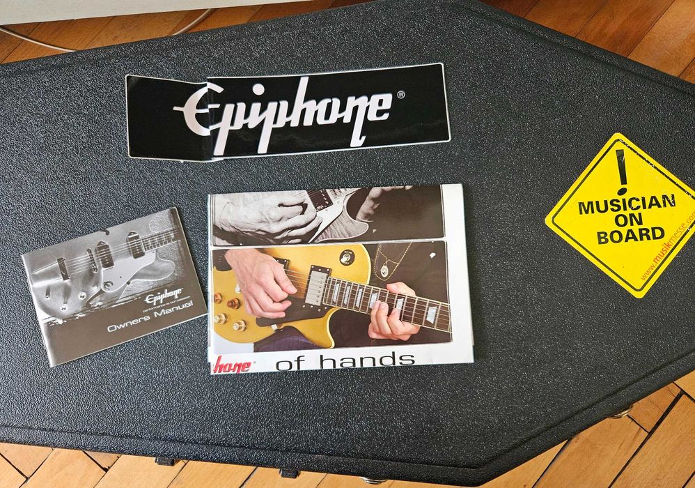 Бас китара Epiphone EB3 Bass SG Cherry + Coffin Case + Fame усилвател
