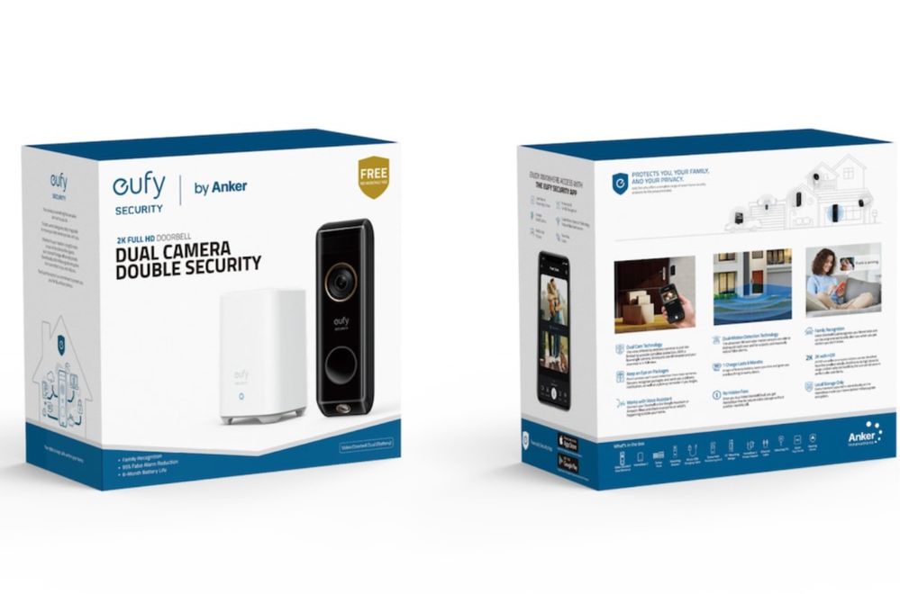 2бр. Видео звънци eufy S330 + HomeBase 2