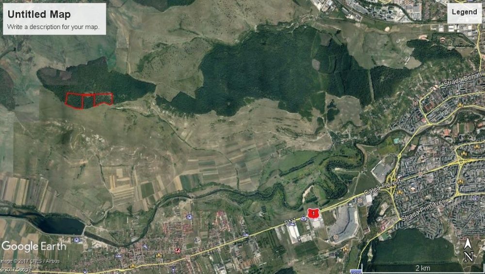 Vand PADURE 14Ha la margine Padurea Baciu cu posib. de dezvoltare imob
