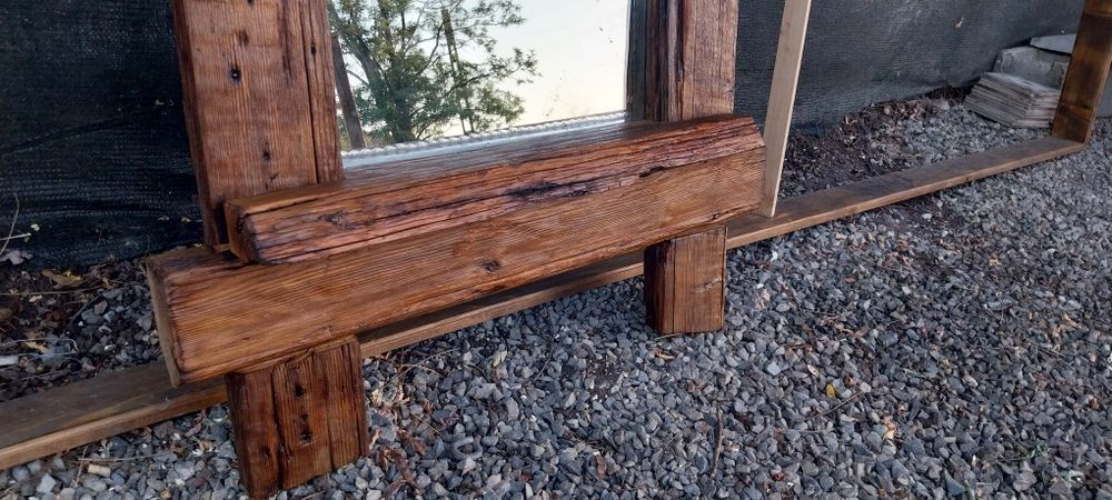 oglindă .. ramă din lemn f vechi.. 180cm/75cm grosimea 6