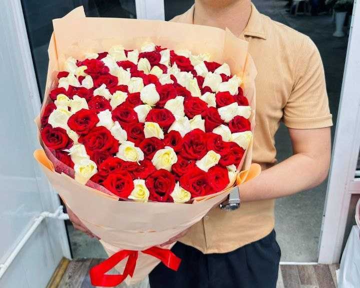 Доставка цветов Роз от 600.000 сум за 101Розу.