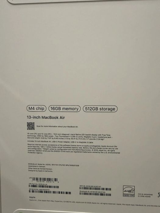 Продаются два Macbook Air 2025 срочно с США