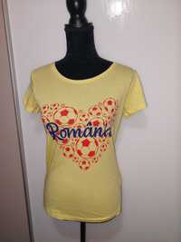 Tricou galben România Nou, mărime xs