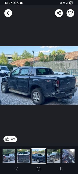 Ford Ranger Wildtrak avariat an 2017 luna a 10 motor 3.2 diesel