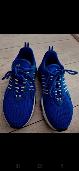 Adidasi Zeno culore Bluebird cu linii albe marime 38.5
