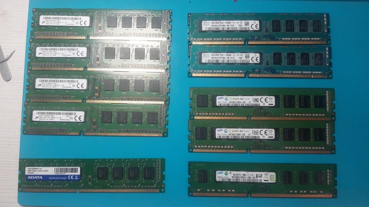 Озу 4 гб и  2 гб DDR3 для ПК