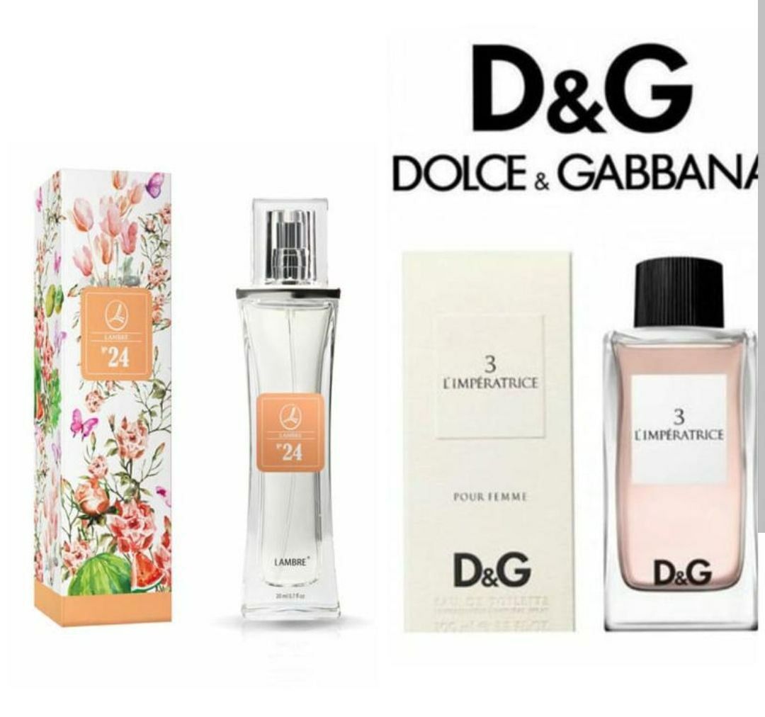 Lambre №24 созвучен с Dolce& Gabbana - L`Imperatrice