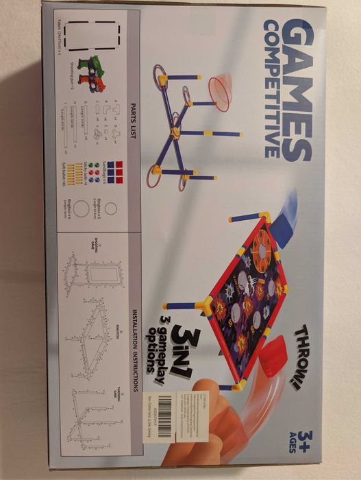 Set de jocuri 3-in-1: Shooting Game, BeanBag Toss & Ring Toss
