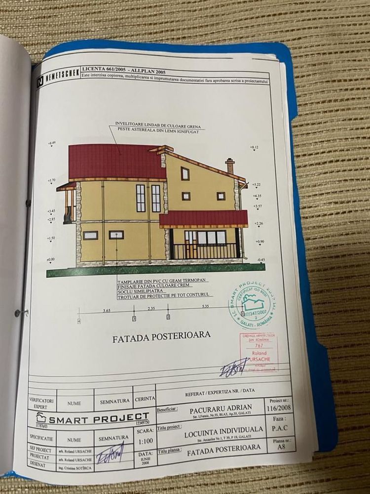Vand casa la rosu in Galati zona arcasilor
