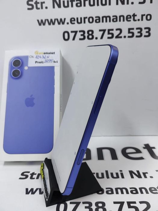 Telefon mobil Apple iPhone 16 Plus, 128GB, 5G Nou -N-