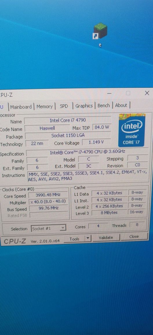Дъно процесор и рам i7 4790