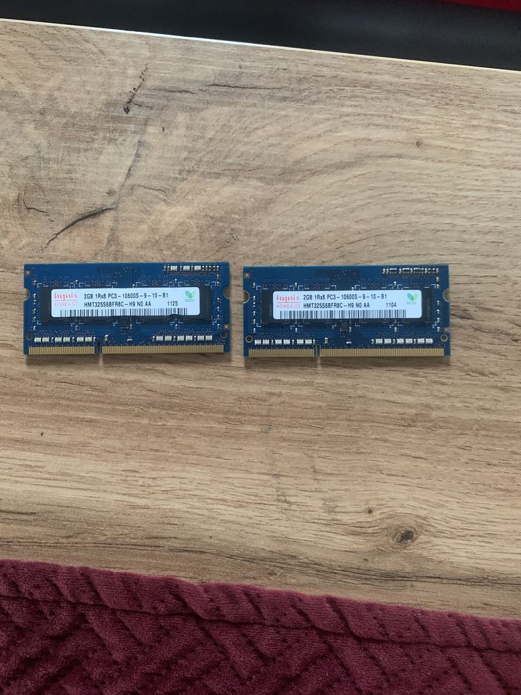 Ram DDR3 2x2 Giga Apple Macbook