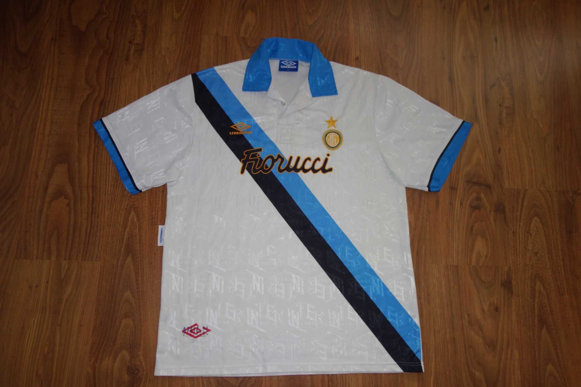 Tricou Vintage INTER MILANO FIORUCCI UMBRO#7 1991/1994, XL, Stare buna